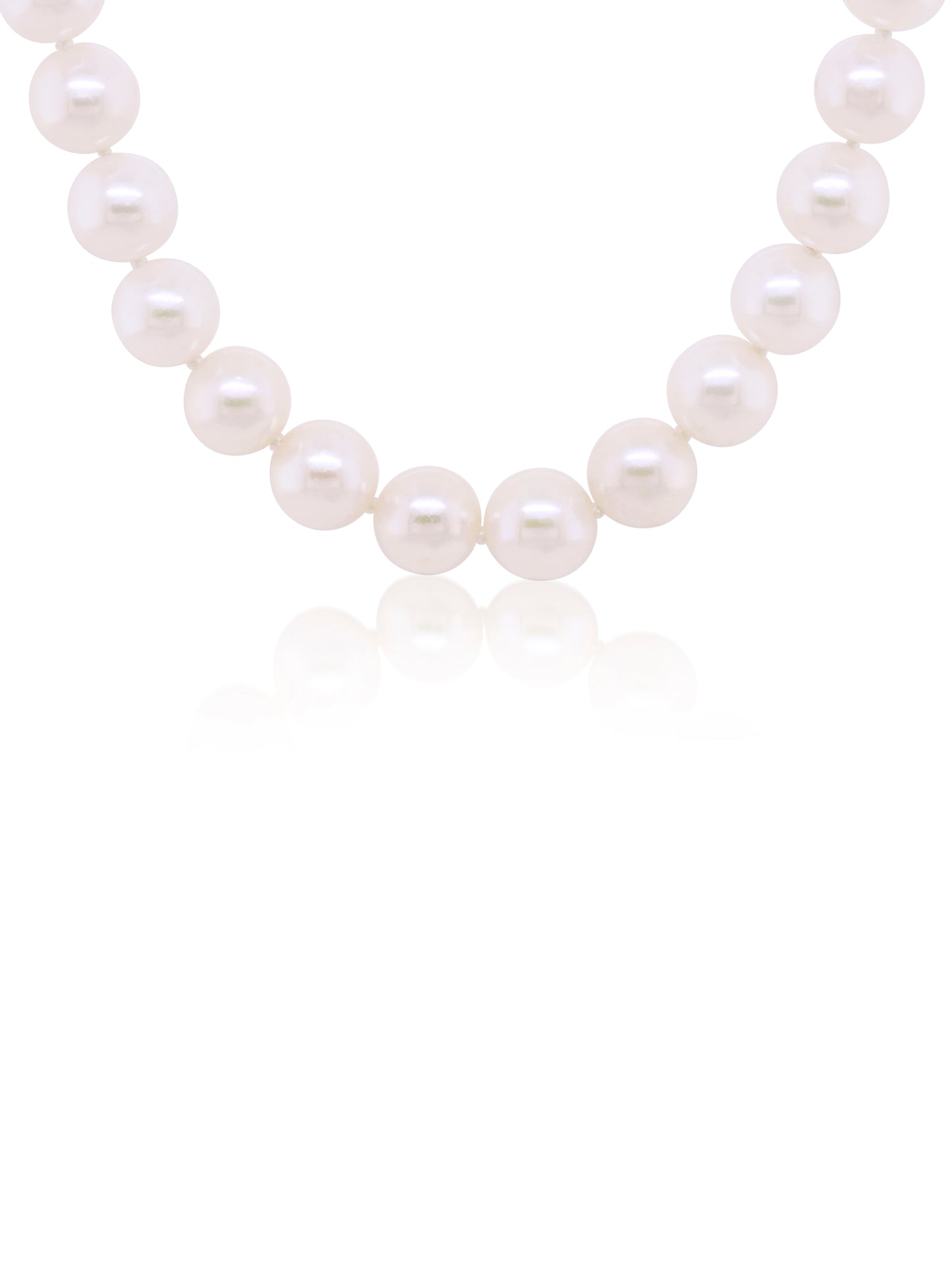 Akoya Pearl Necklet, 9K WG Clasp, 45cm, 6-6.5mm