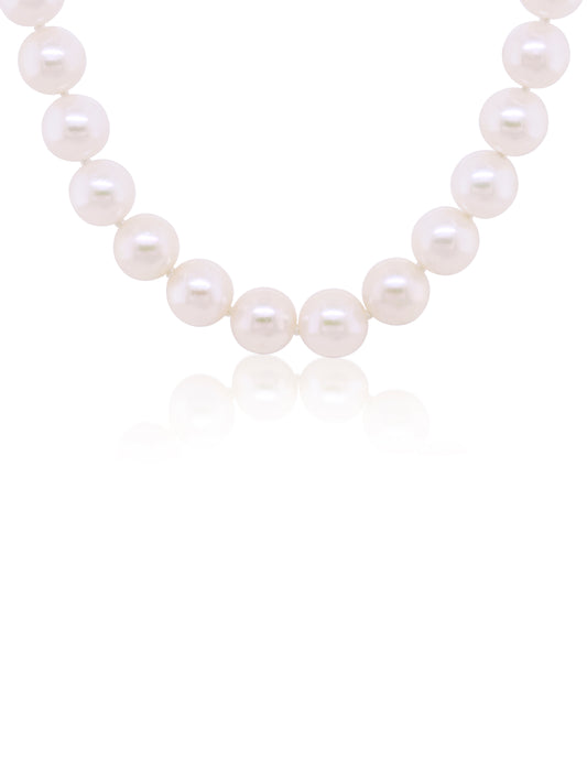 Akoya Pearl Necklet, 9K WG Clasp, 45cm, 6-6.5mm