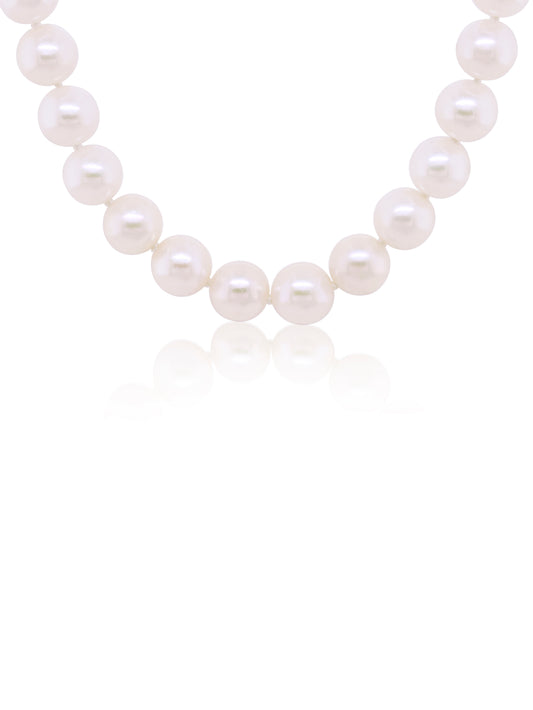 Akoya Pearl Necklet, 9K WG Clasp, 45cm, 6-6.5mm