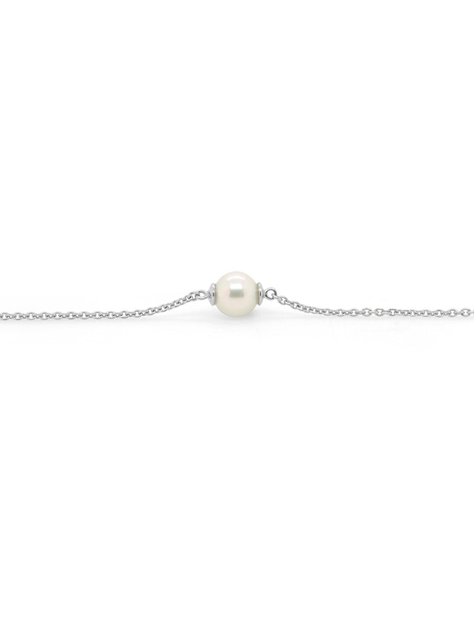 Akoya Pearl Bracelet in 18 Carat White Gold, 18cm