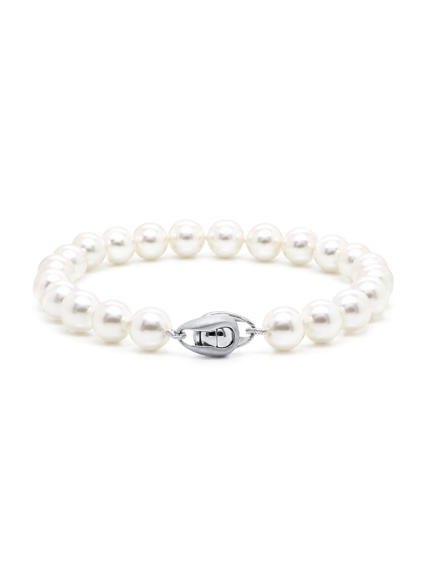 7.5-8mm Akoya Baroque Pearl 19cm Bracelet with Silver Clasp