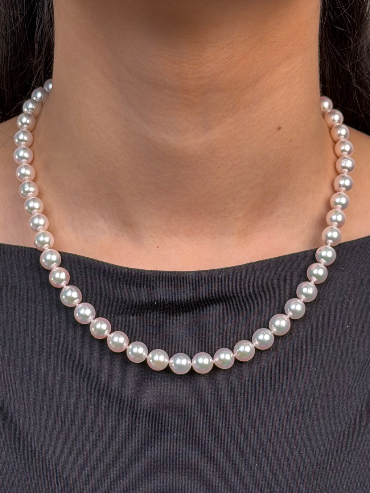 7.5-8mm Akoya Baroque Knotted Pearl 45cm Necklet
