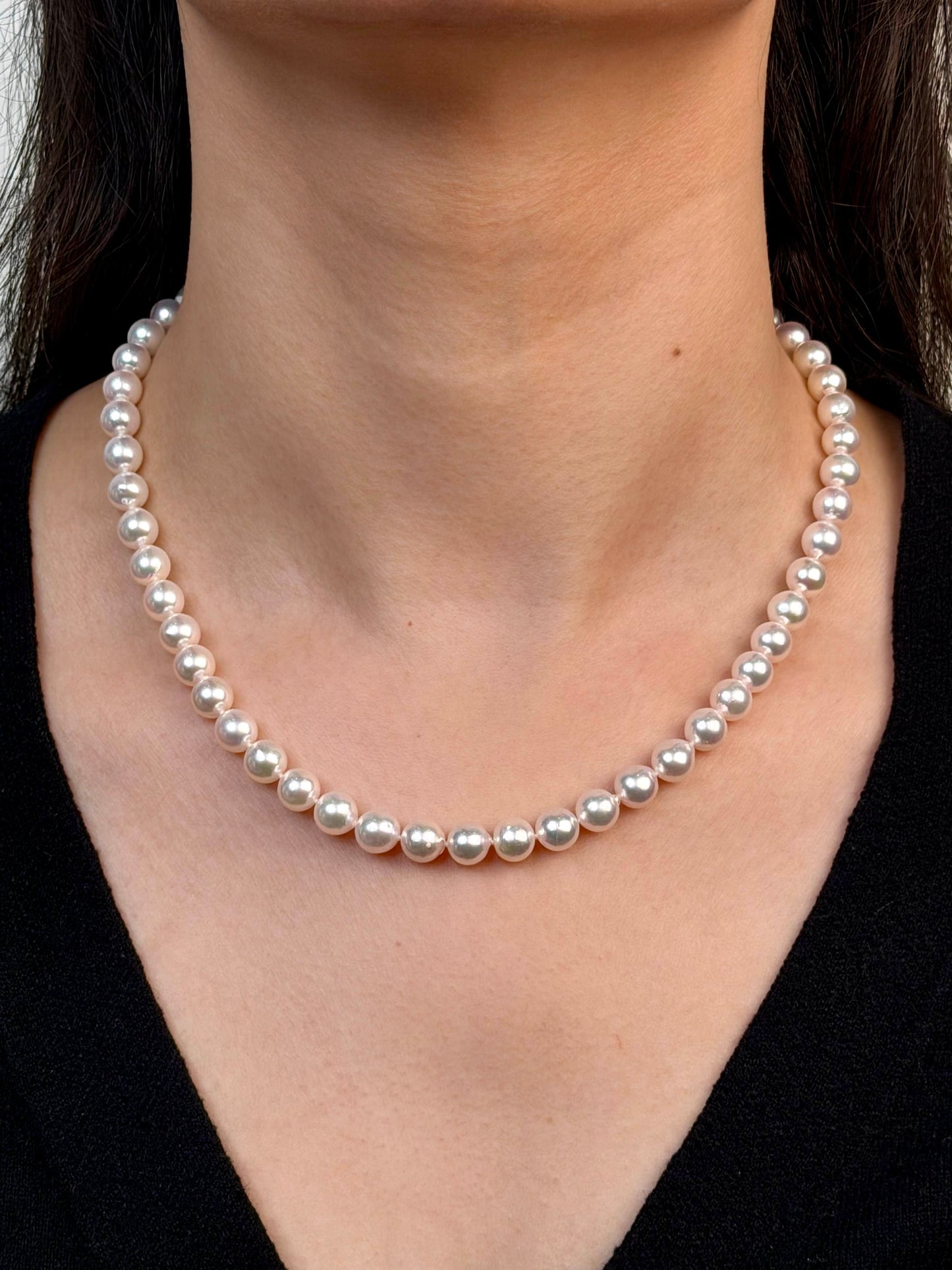 Japanese Akoya Organic Pearls 7-7.5mm, 42cm