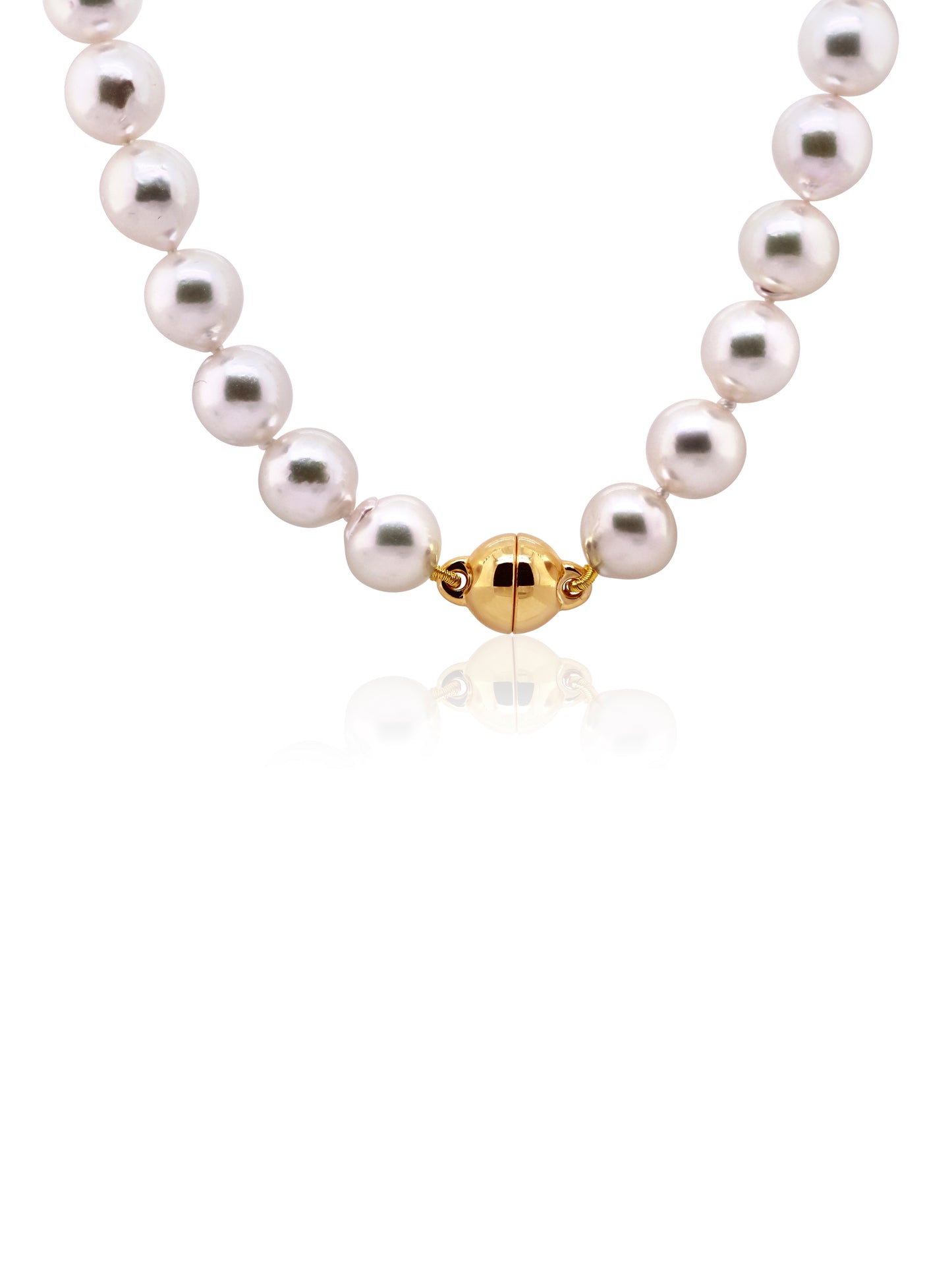 Japanese Akoya Organic Pearls 8-8.5mm, 43cm