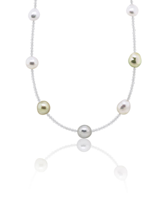 South Sea & Tahitian Pearl Necklet, 45cm