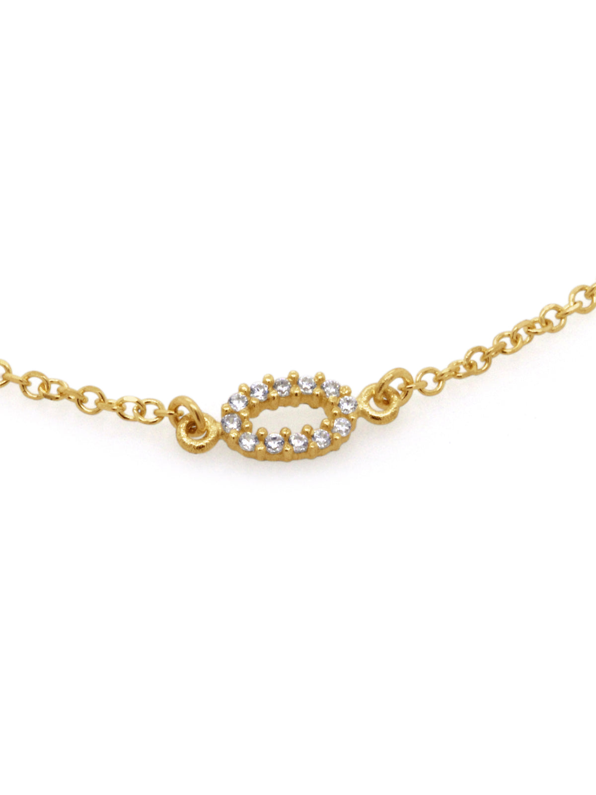Cubic Zirconia Bracelet, 18cm