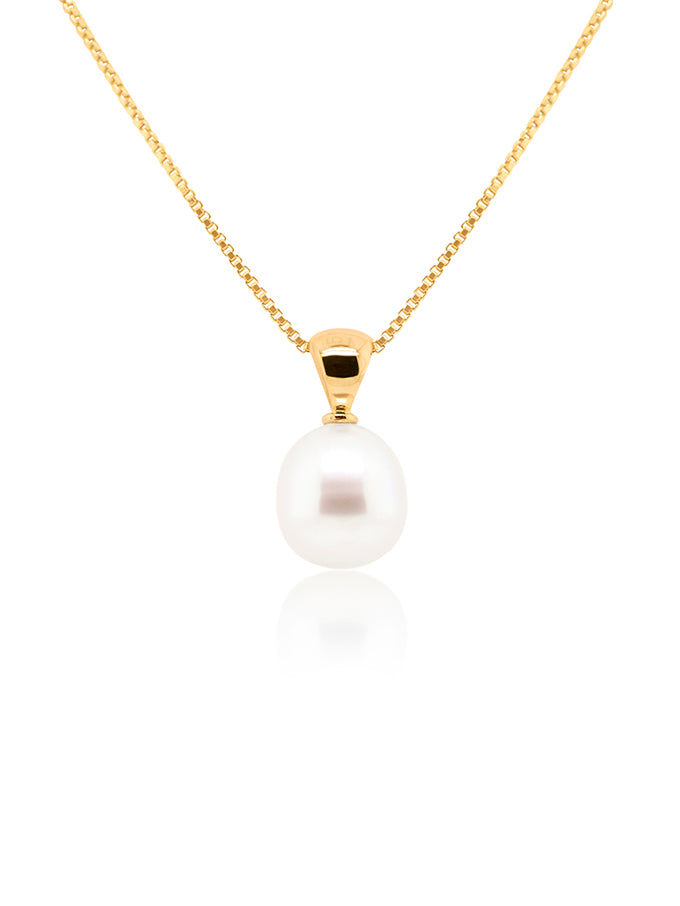 South Sea Baroque Pearl 12mm, 9K Yellow Gold