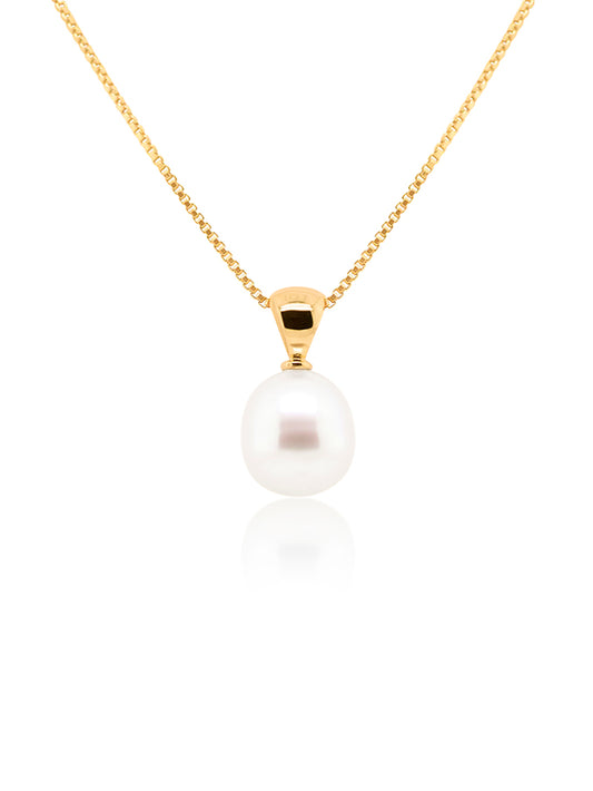 South Sea Baroque Pearl 12mm, 9K Yellow Gold