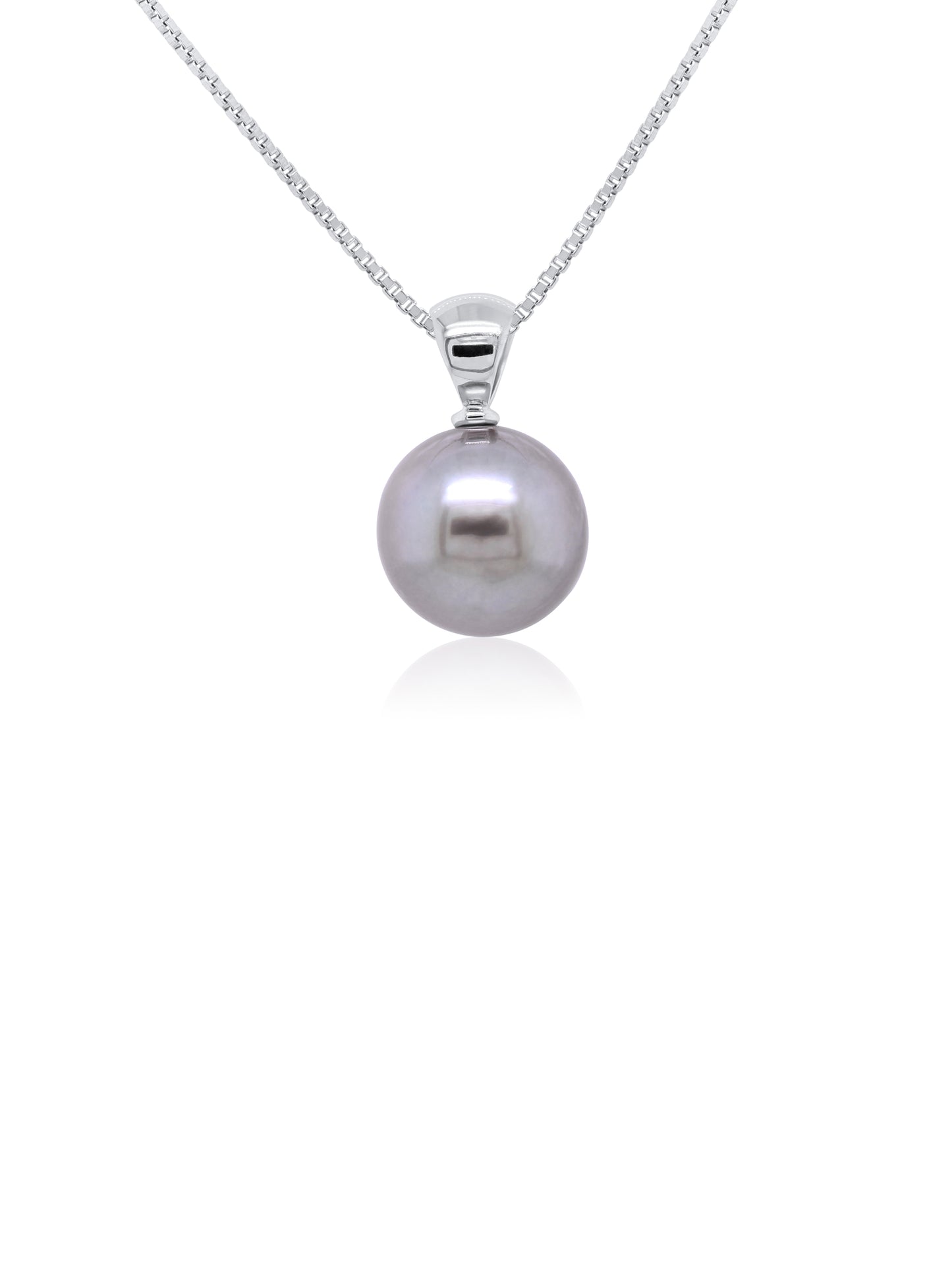 Tahitian Pearl Pendant, 9K White Gold