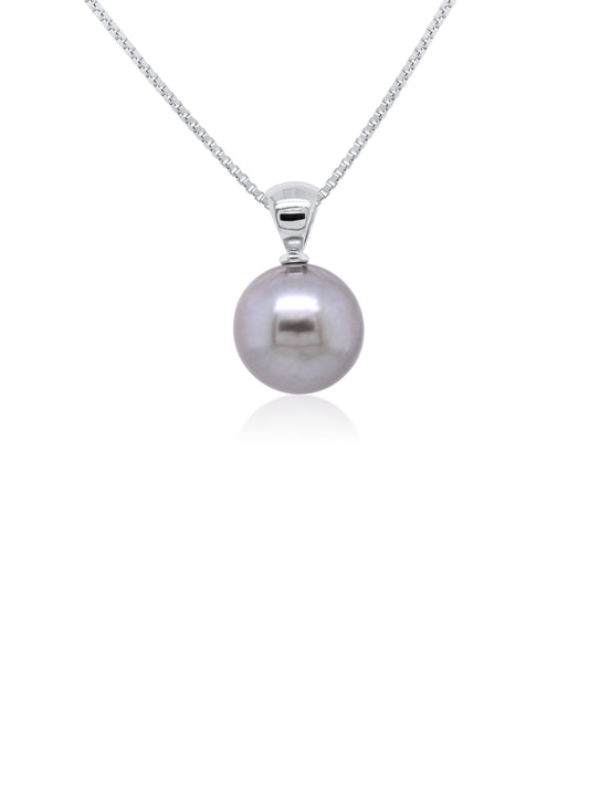 Tahitian Pearl Pendant, 9K White Gold