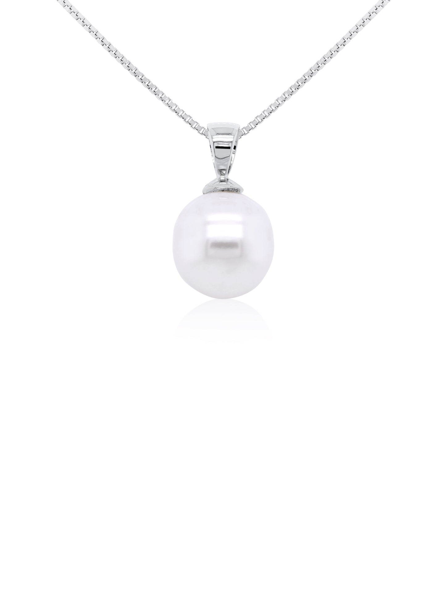 10mm South Sea Pearl Pendant on 9 Carat White Gold