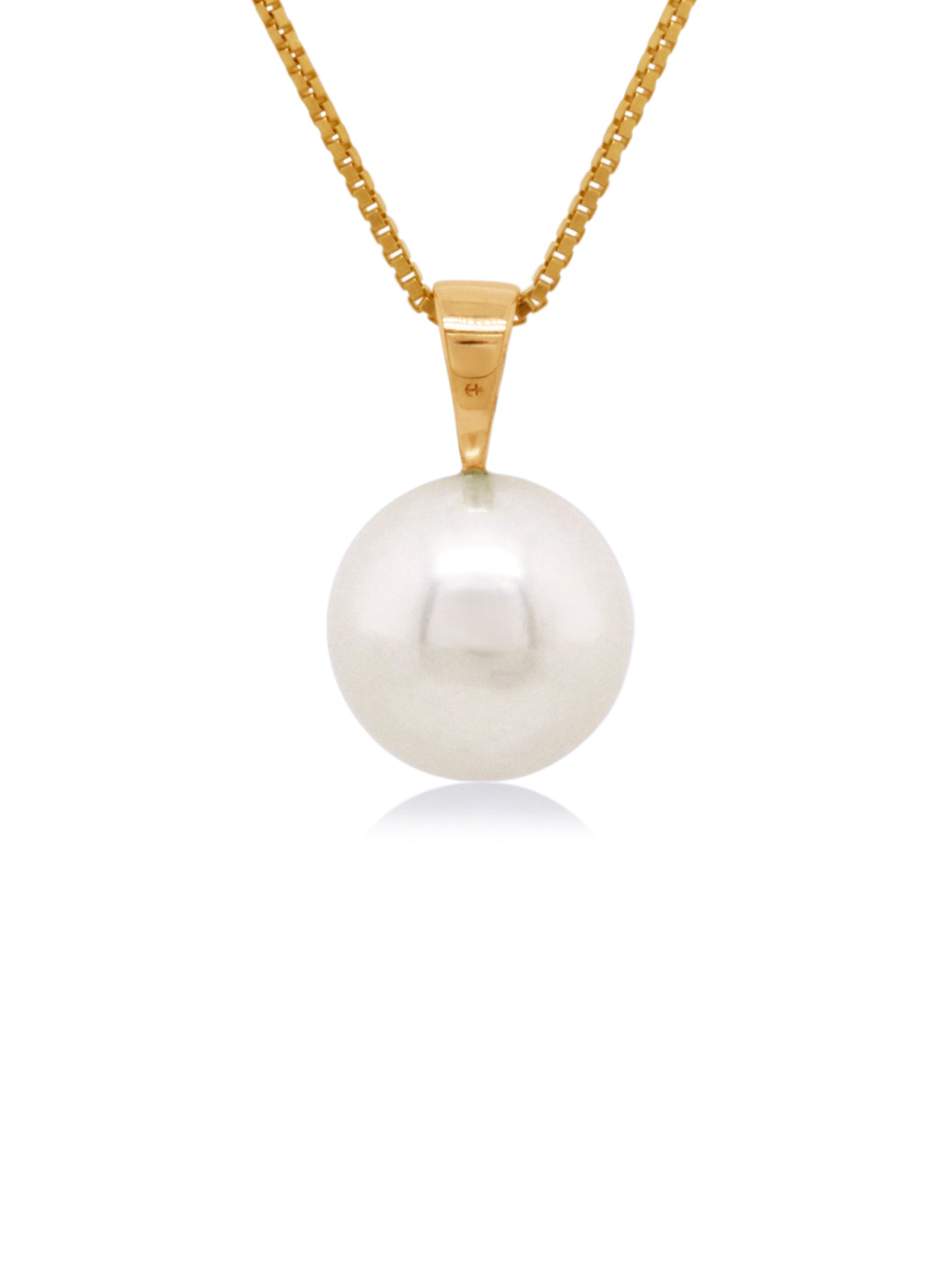 Freshwater Pearl Pendant 11-12mm, 9K Yellow Gold