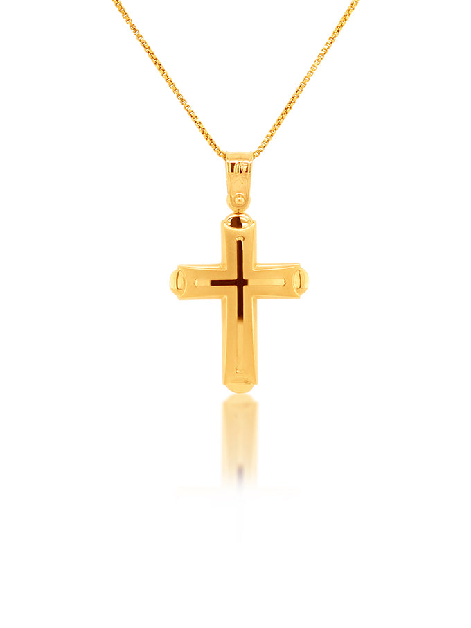 Cross Fancy 18 Carat Yellow Gold