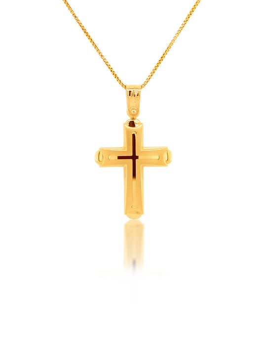 Cross Fancy 18 Carat Yellow Gold