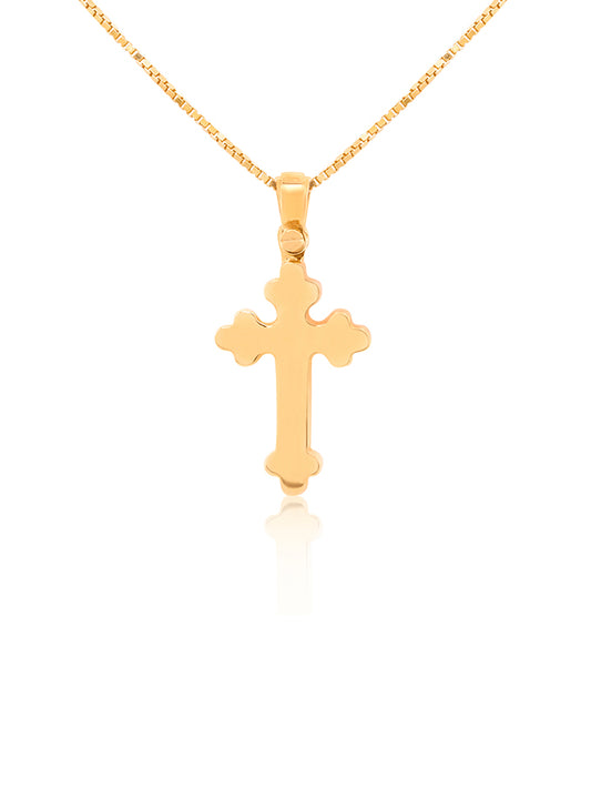 Small Orthodox Cross in 9 Carat Yellow Gold