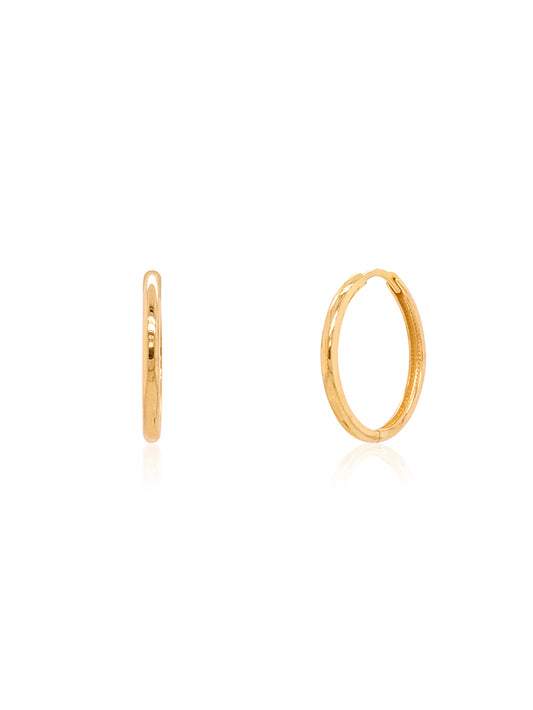Hoop Ear Rings 20mm in 9 Carat Yellow Gold.