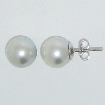 South Sea Paerl Stud Earring, 9K White Gold