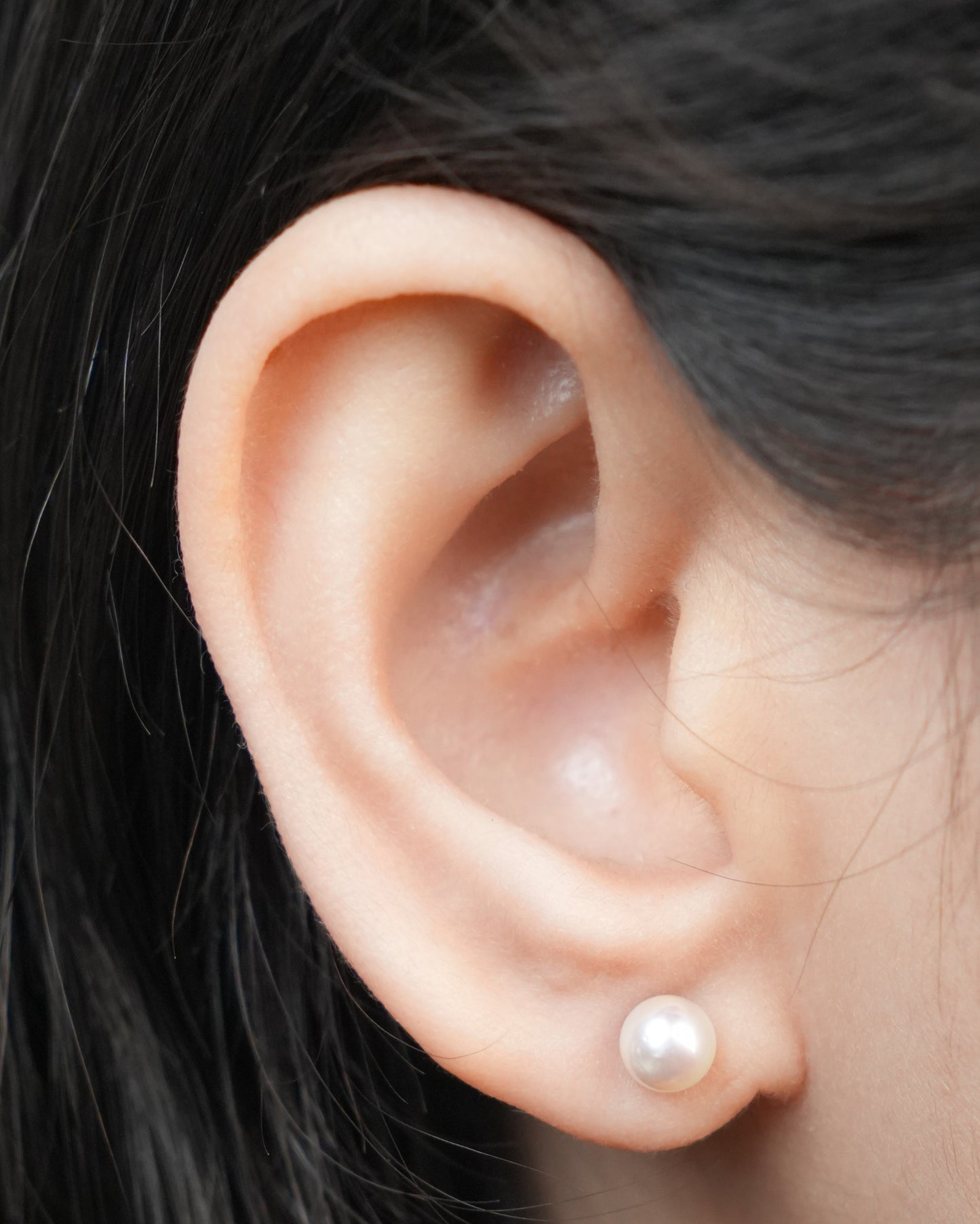 Akoya Cultured Pearl Studs, 18K White Gold, 5.5-6mm