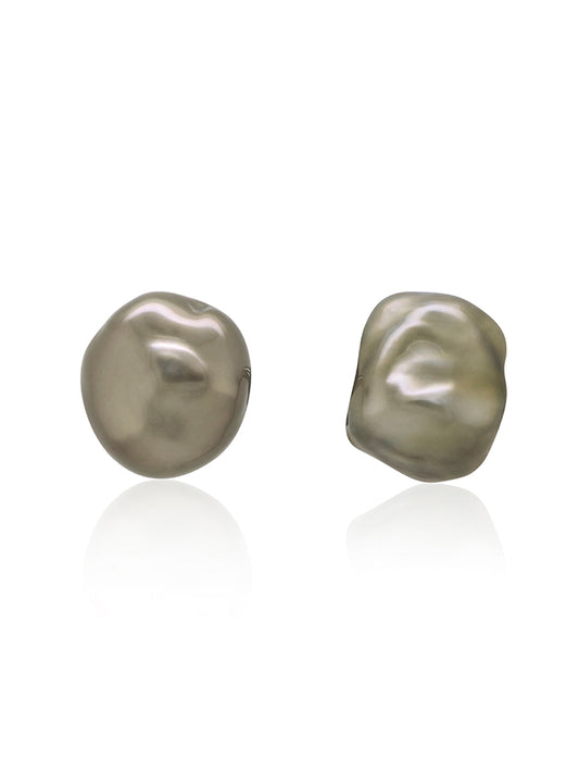 Keshi Pearl Studs 8-10mm in 18 Carat White Gold