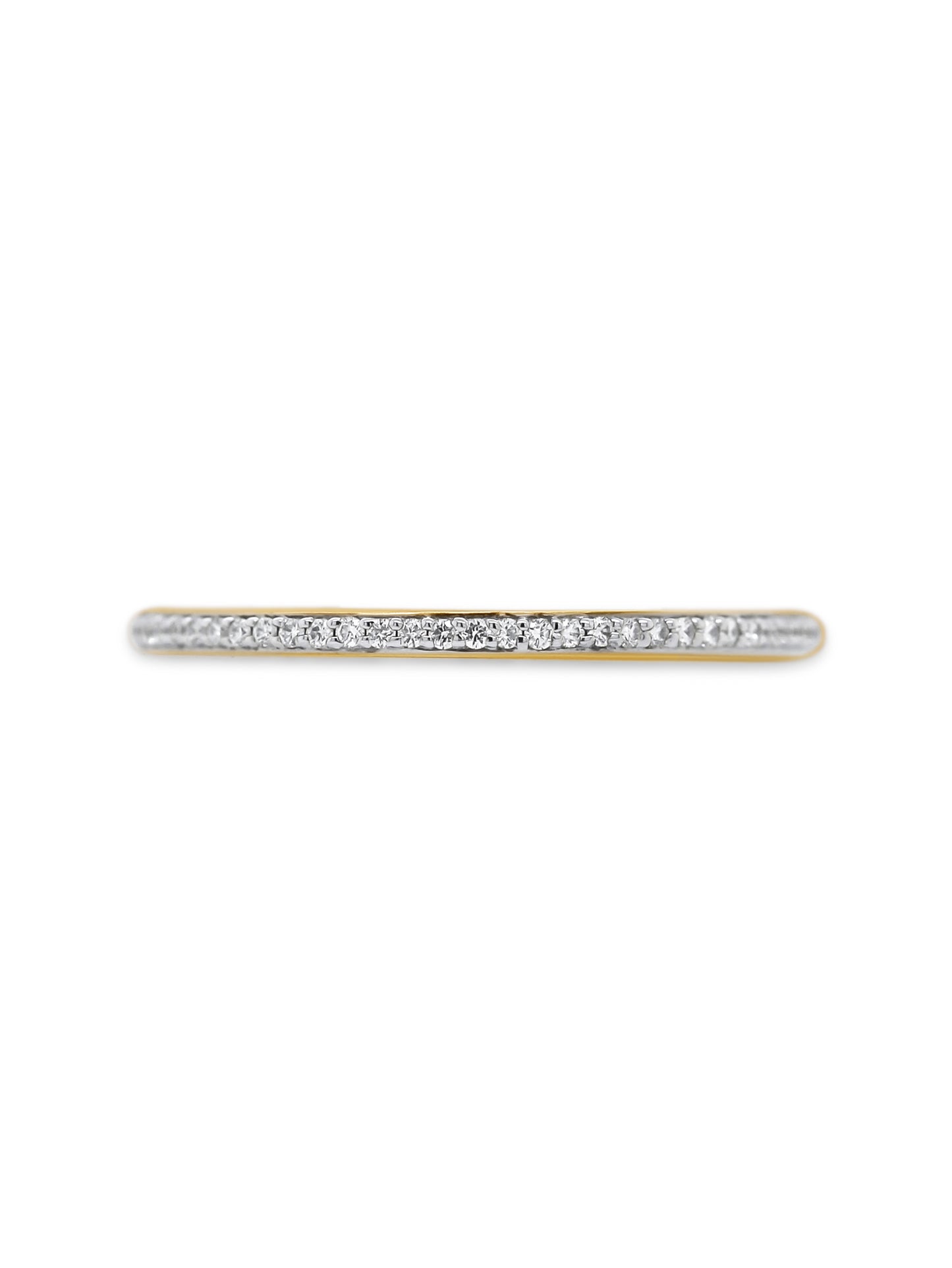 Yellow Gold Diamond Set Ring, 9K, T=0.08ct.