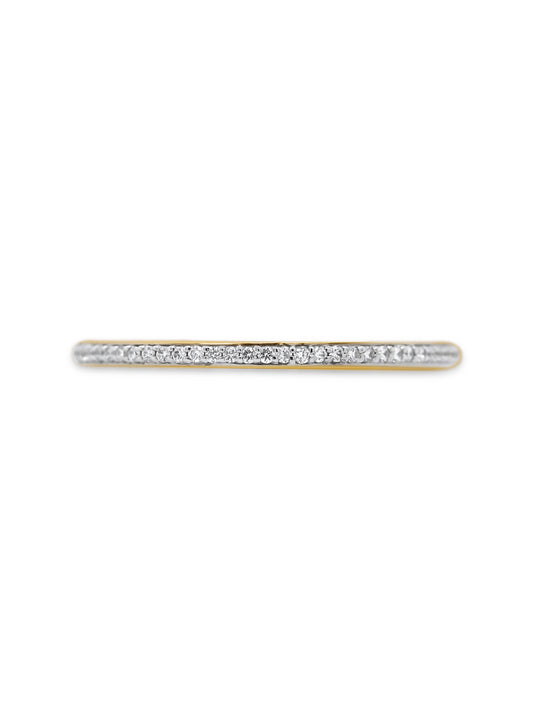 Yellow Gold Diamond Set Ring, 9K, T=0.08ct.