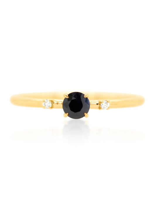 0.31 Carat Sapphire & Diamond Dress Ring in 9 Carat Yellow Gold