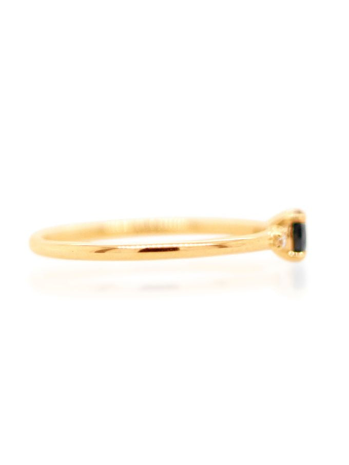 0.31 Carat Sapphire & Diamond Dress Ring in 9 Carat Yellow Gold