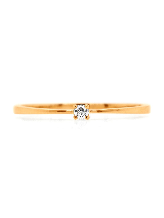 0.03ct Carat Diamond Set Ladies Ring, 9 Carat Yellow Gold