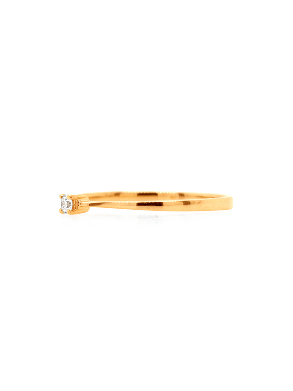 0.03ct Carat Diamond Set Ladies Ring, 9 Carat Yellow Gold