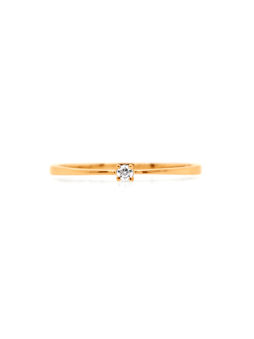 0.03ct Carat Diamond Set Ladies Ring, 9 Carat Yellow Gold