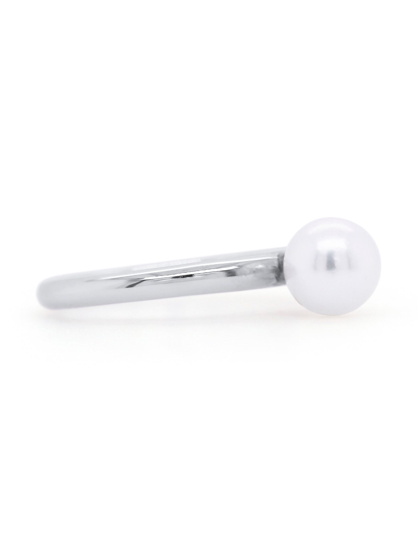 Akoya Cultured Pearl Ring, 9K White Gold