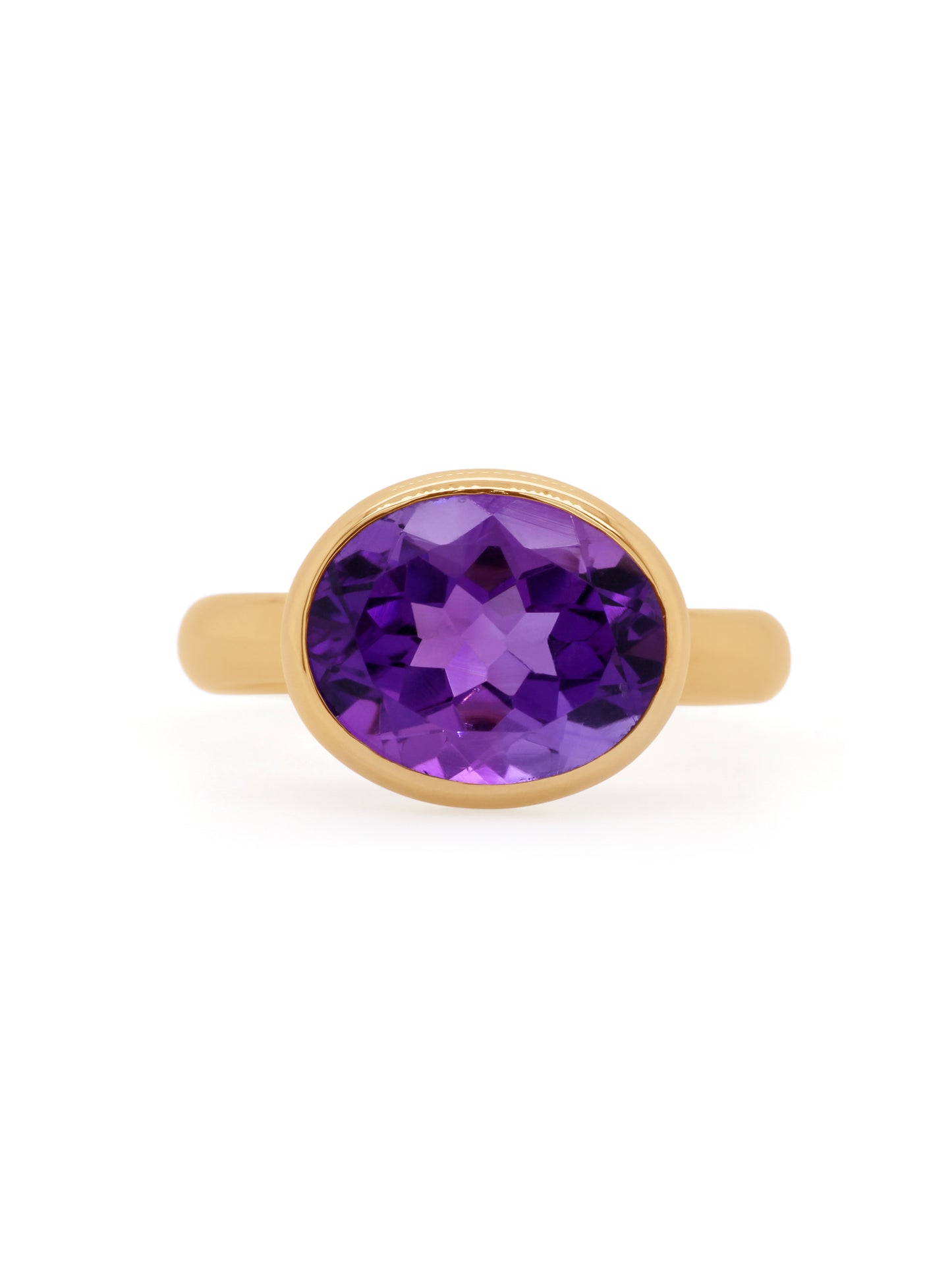Amethyst Ring, 9K Yellow Gold