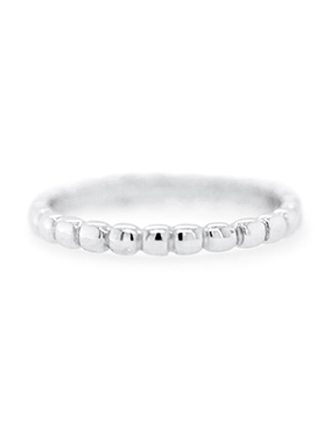 9K White Gold Bubble ring.