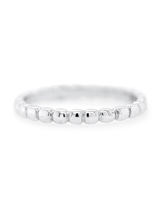 9K White Gold Bubble ring.