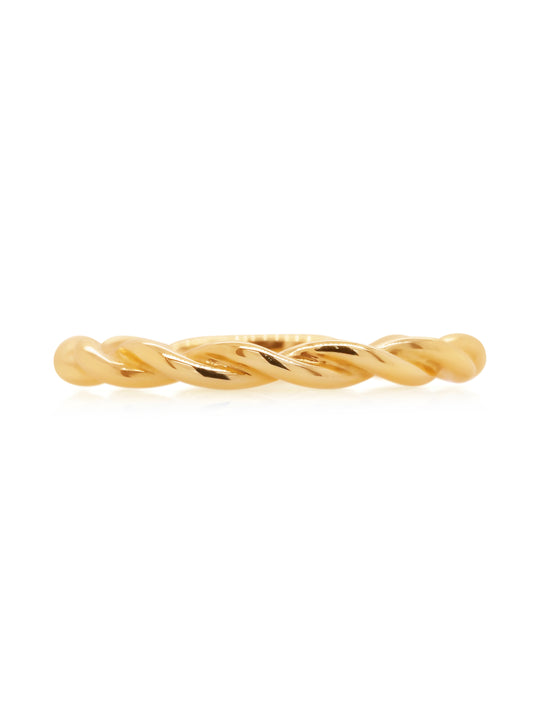 Twist Style Ring in 18 Carat Yellow Gold