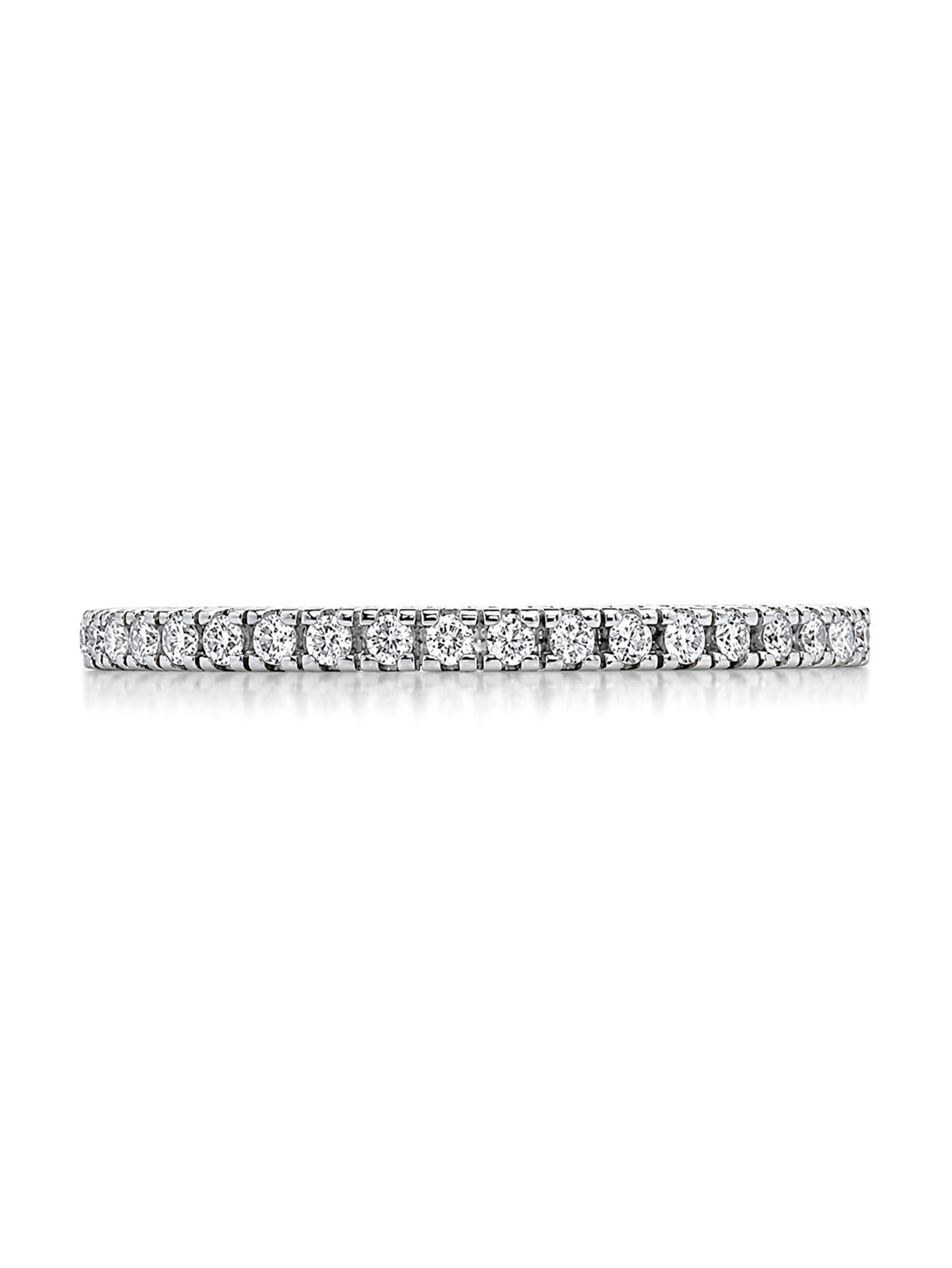 Full Circle Diamond Band, 18K White Gold, T=0.29ct.