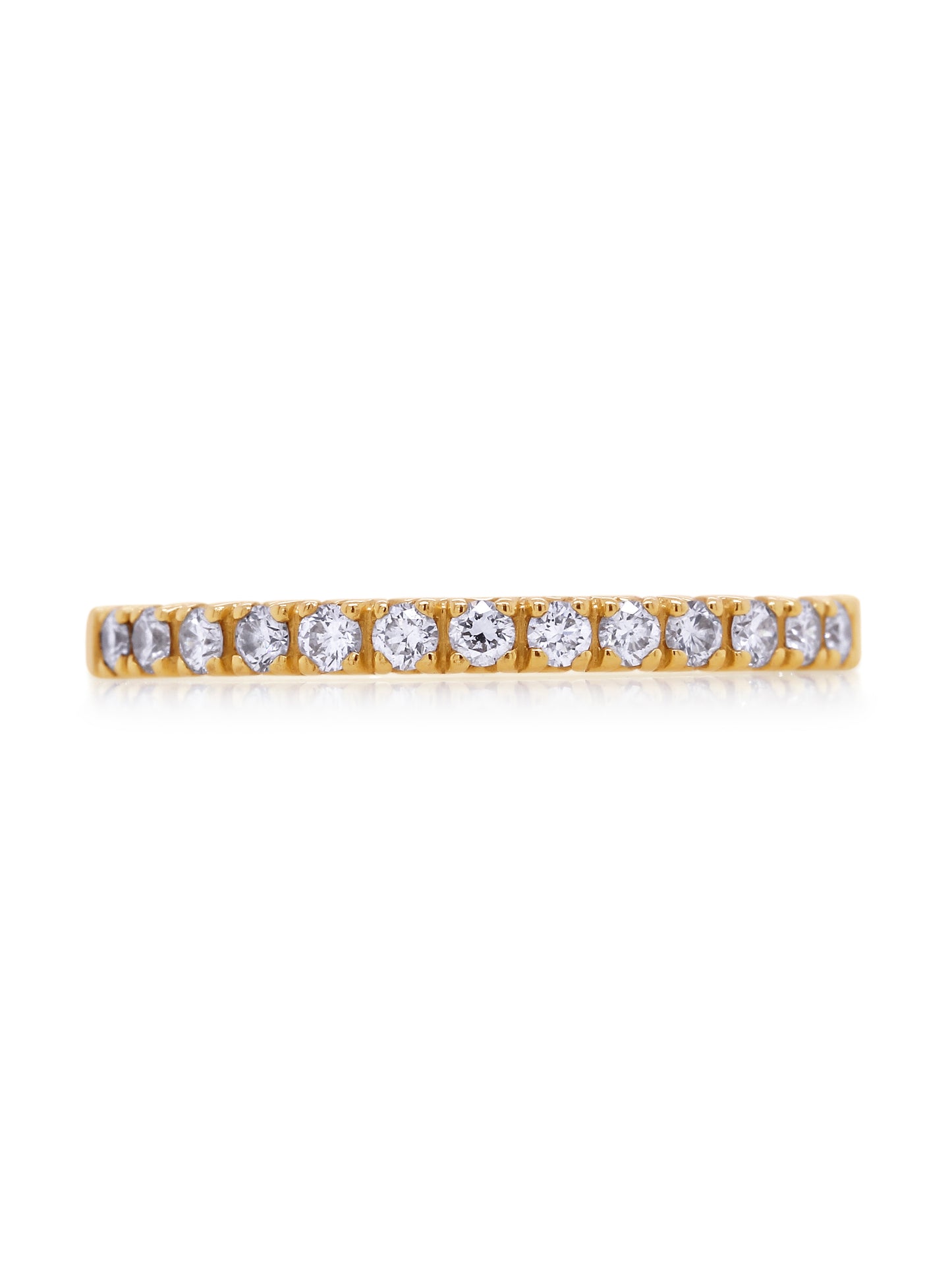 Diamond Set Band 18K Yellow Gold T=0.28ct