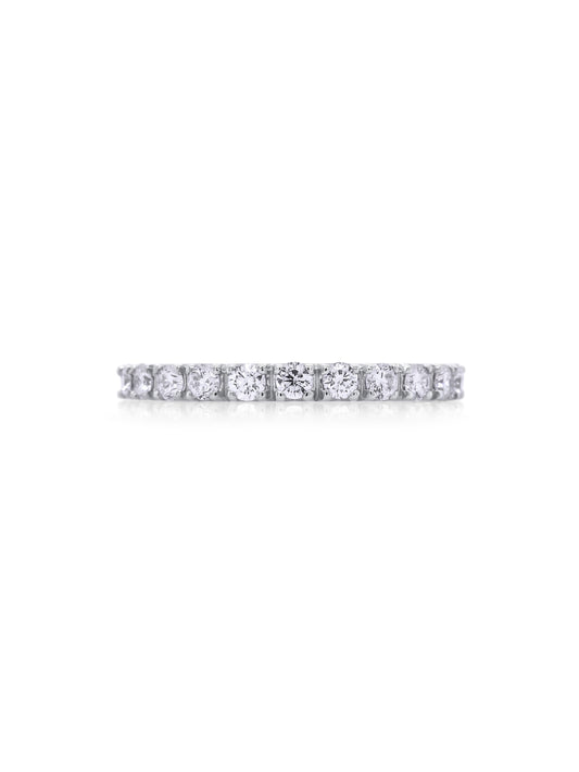 Diamond Set Band, 18K White Gold 0.50ct, Small Size