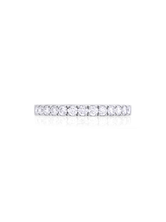 Diamond Set Band in 18 Carat White Gold