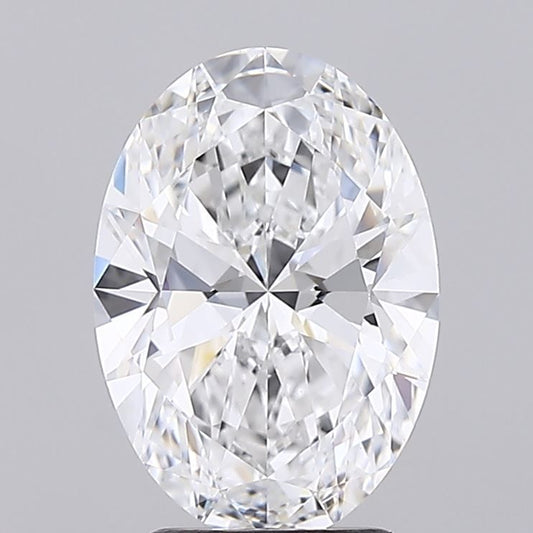 2.68 Carat D-VVS2 Oval Lab Diamond