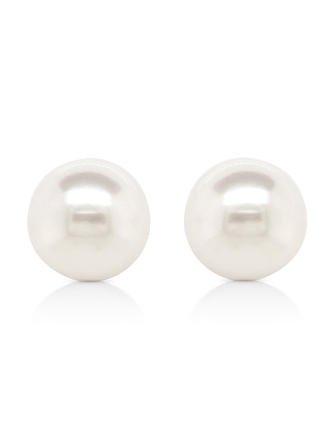Akoya Cultured Pearl Studs, 9K Yellow Gold, 8.5-9mm