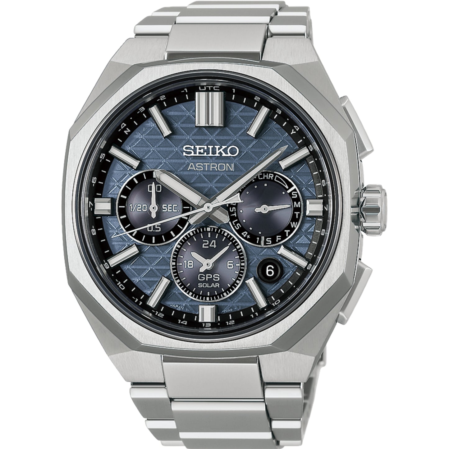 HAB001J Astron Solar Dual Time, Bracelet Band