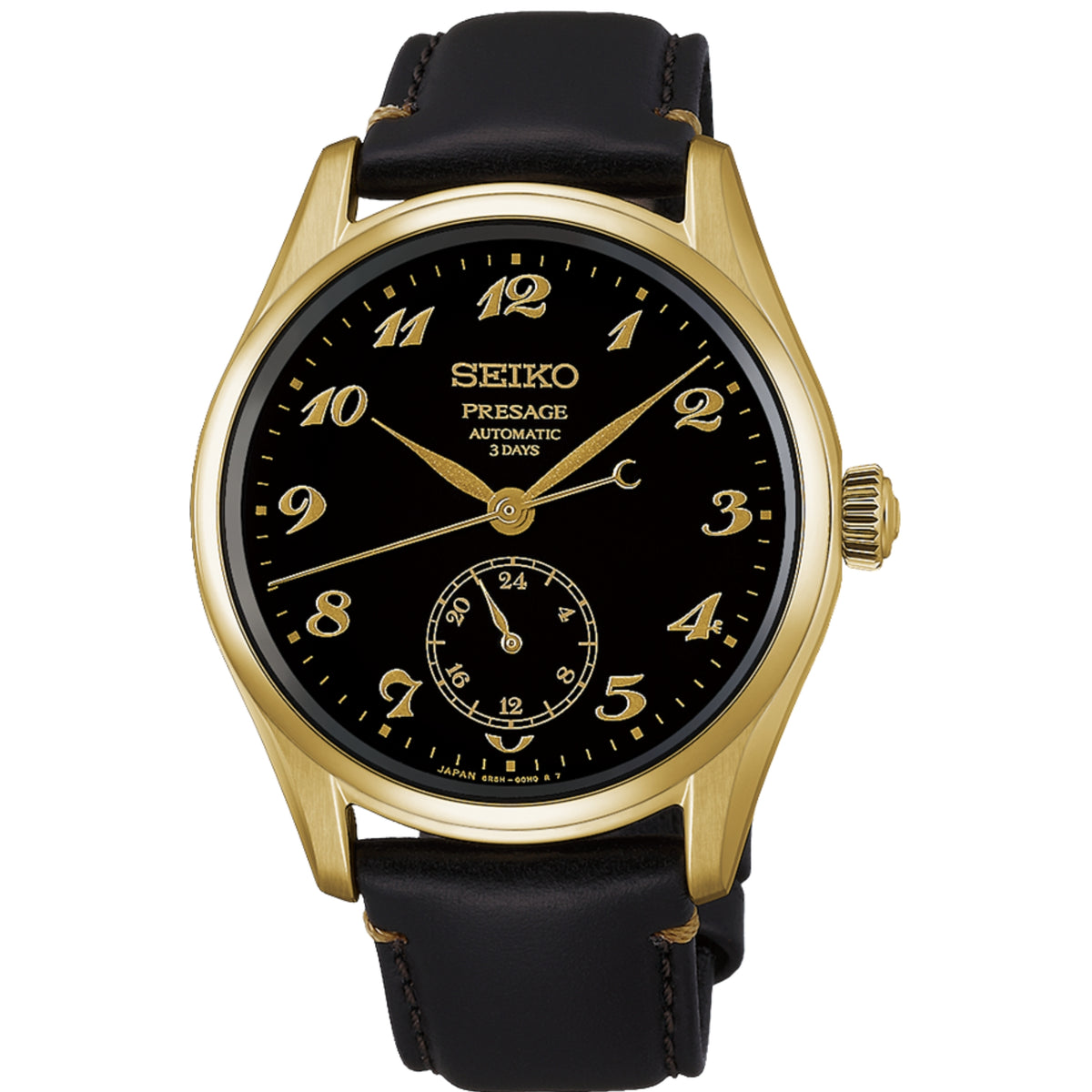 HCC006J Seiko Presage Automatic Gold Plated Classic, Leather Strap