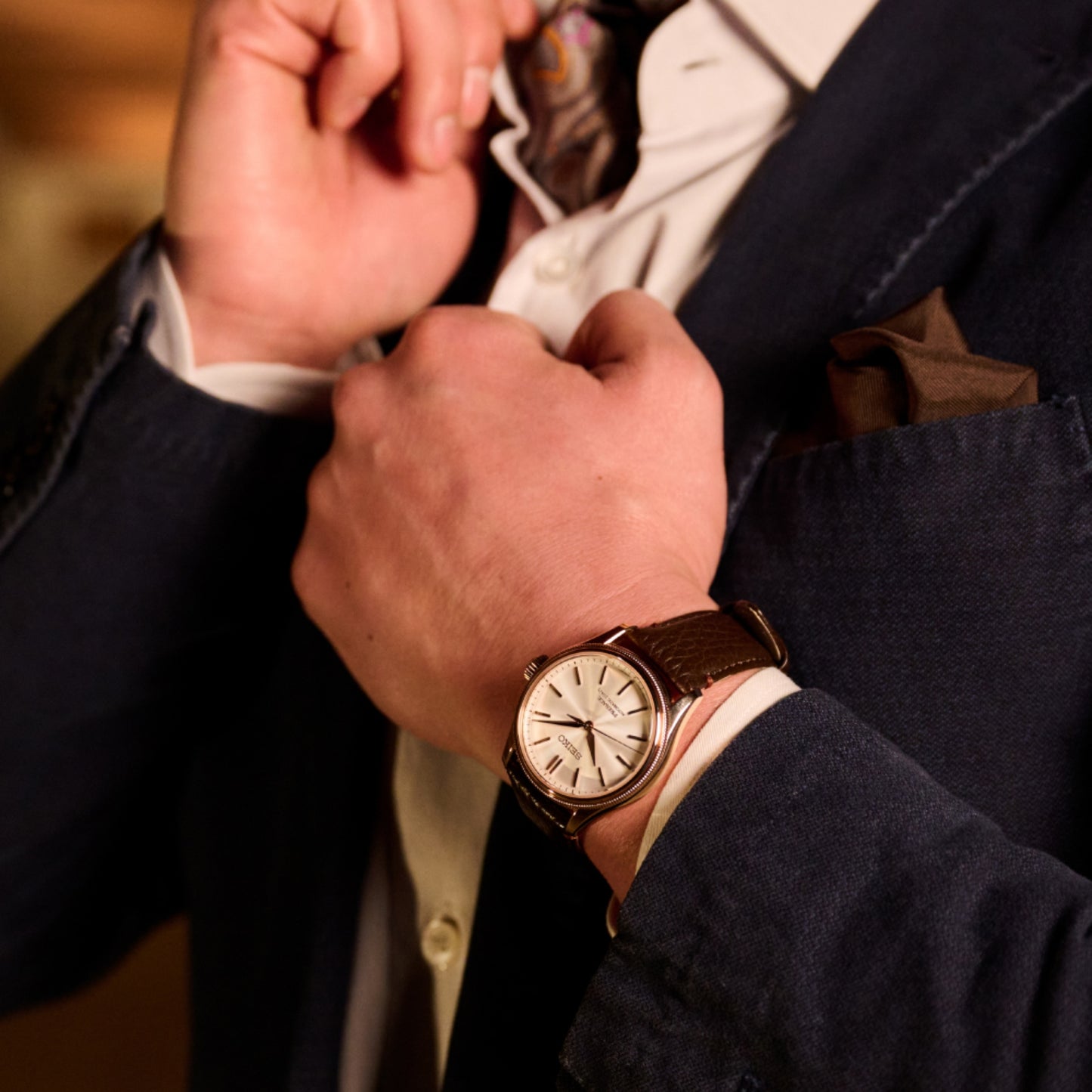 Seiko Presage Ltd Edition, "Tomioka Silk Promotion Organisation"