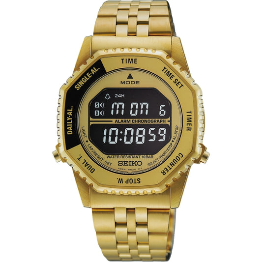 HFL003P Seiko Conceptual Gold Plated Digital, Bracelet Band