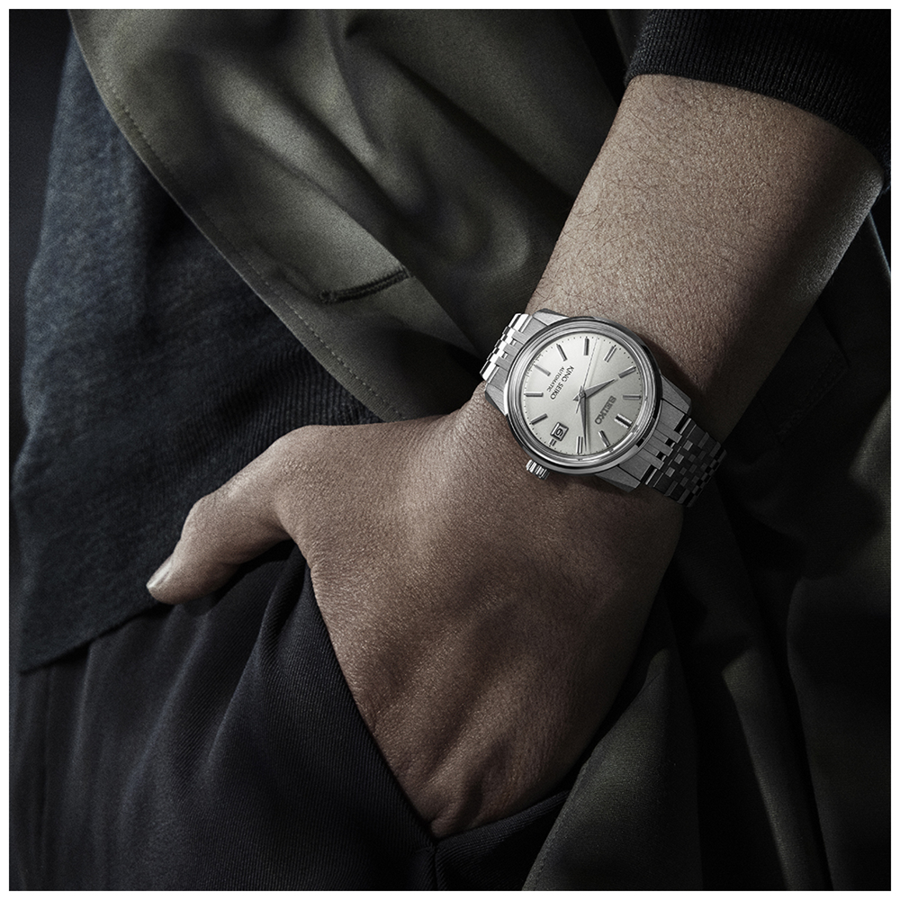 King Seiko Silver Dial SJE089J Automatic Watch on a Bracelet Band