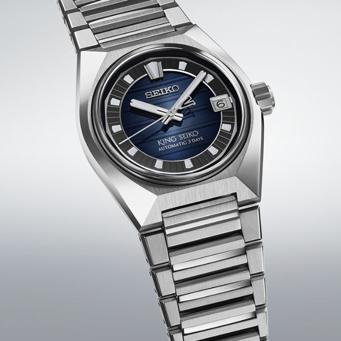 Seiko SLA085J King Seiko Vanac, Blue Dial Bracelet Band