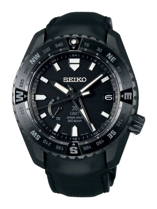 Seiko Prospex SNR027J Spring Drive GMT, Leather Strap