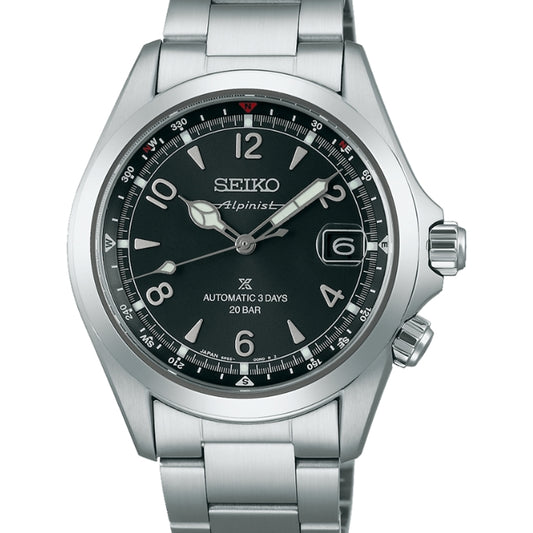 Seiko SPB505J Prospex Alpinist Automatic Black Dial, Bracelet Band