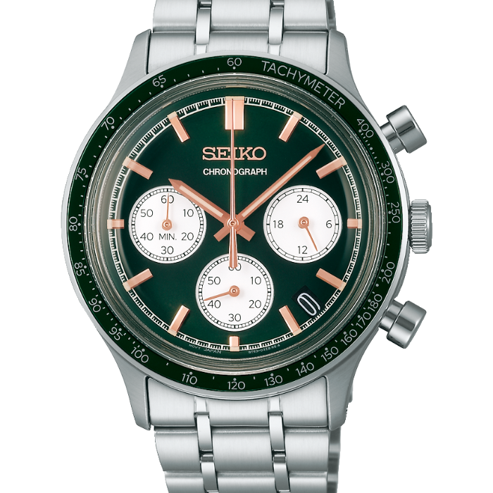 Seiko SSB481P Green Conceptual Chronograph, Bracelet band